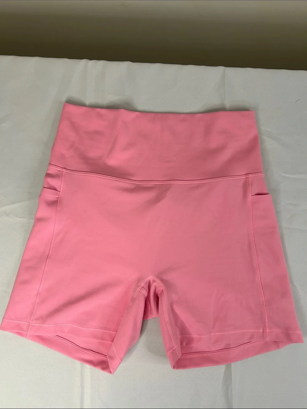 Women's High-Waist Pink Active Shorts